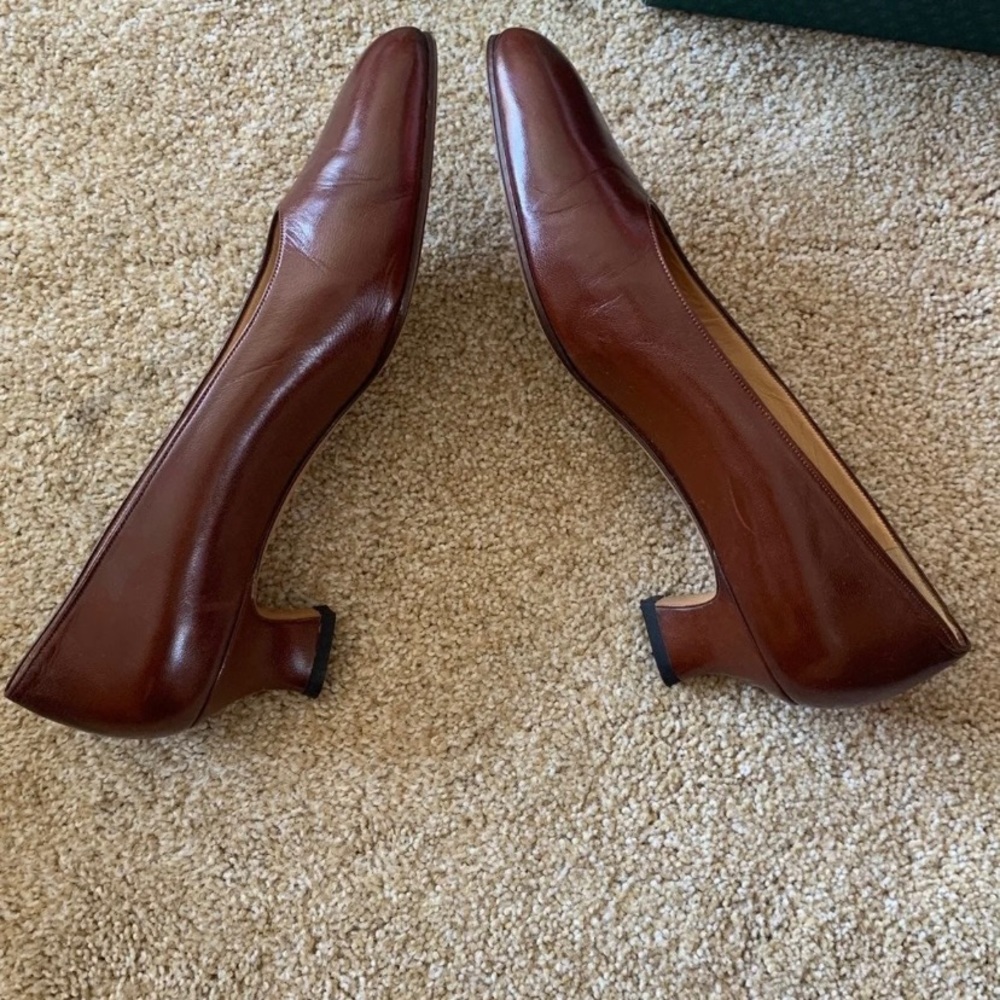 Gucci heels brown leather size 37 B - Picture 3 of 5